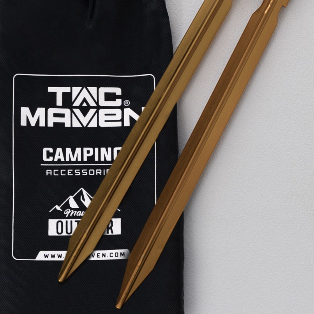 TAC MAVEN clous de sol ensemble de piquets de bâche de tente en aluminium 4 accessoires de Camping