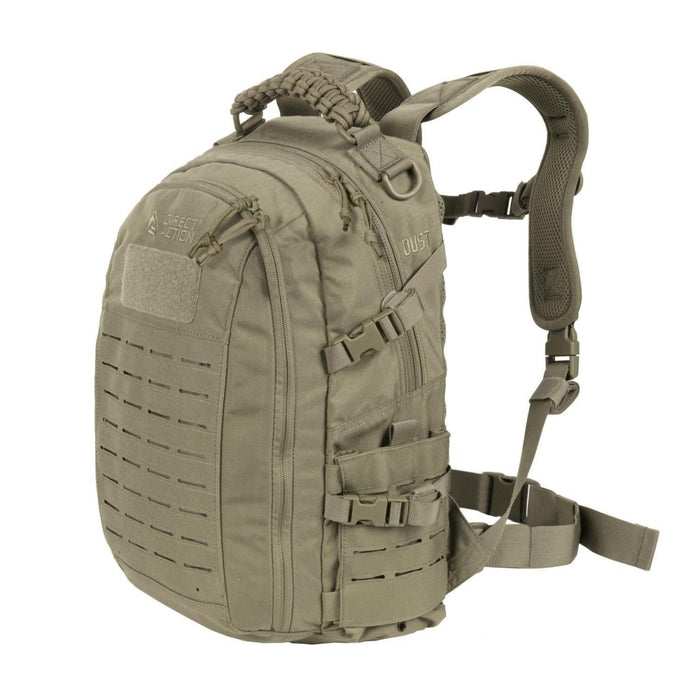 Direct Action Dust 20L taktischer Rucksack in adaptivem Grün mit lasergeschnittenem MOLLE, gepolsterten Trägern und strapazierfähigem 500D Cordura-Gewebe