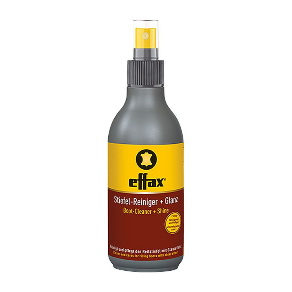 Effax Boot Cleaner + Shine Spray Entretien des bottes d'équitation en cuir lisse 250 ml