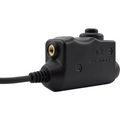 Earmor M51-MID PTT-Adapter Midland Radio Headset Wired Tactical Gear Schwarz