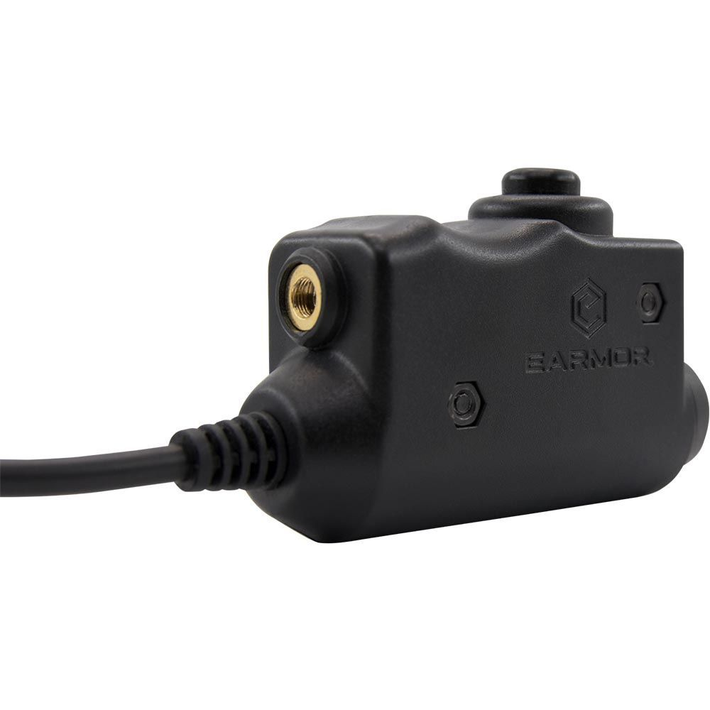 Earmor M51-MID PTT-Adapter Midland Radio Headset Wired Tactical Gear Schwarz