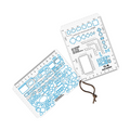 Ecopybook Tactique TS+M A6 Ensemble de règles de carte OTAN Bordure bleue en polymère flexible