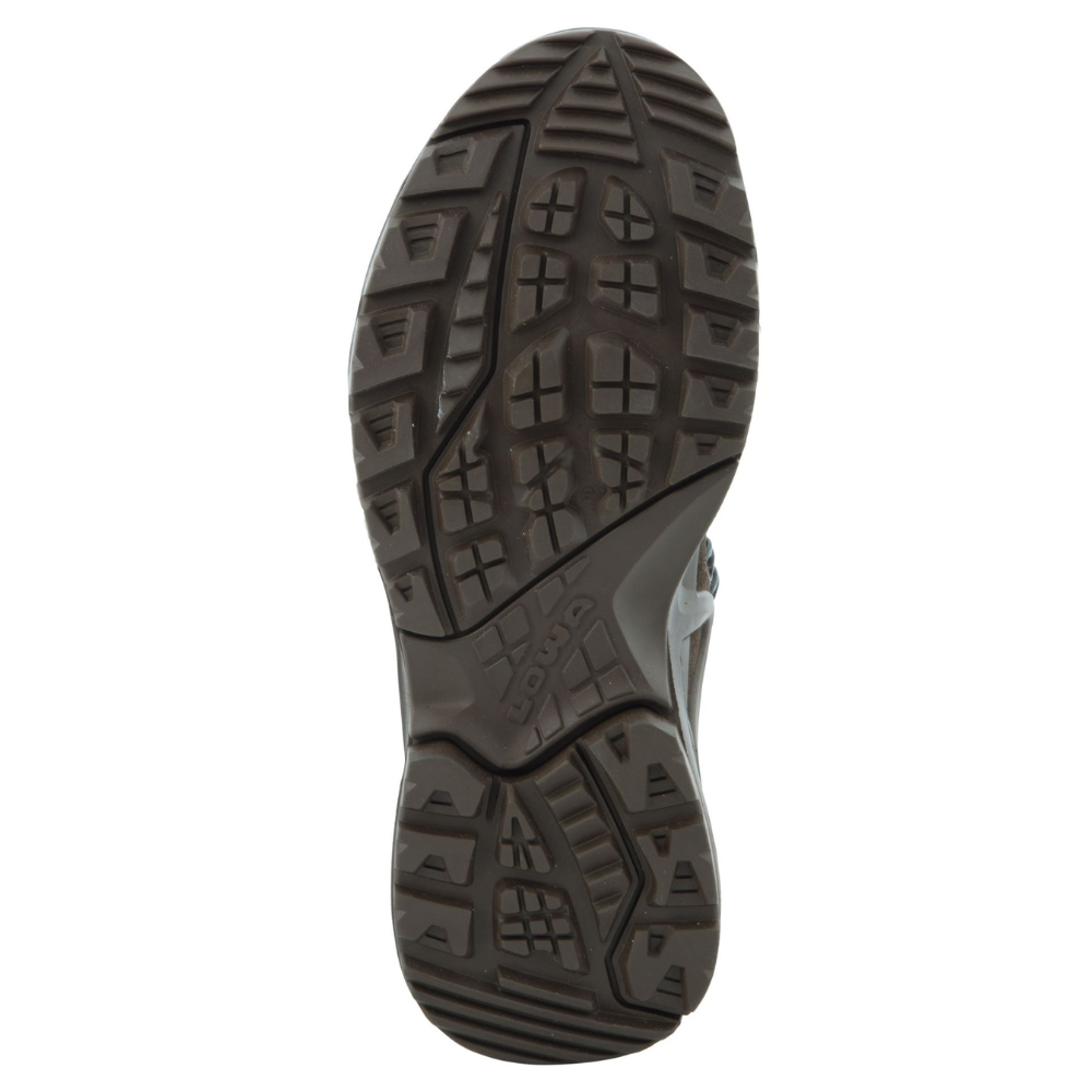 Lowa Zephyr GTX Mid TF Bottes tactiques imperméables avec tige rembourrée marron foncé