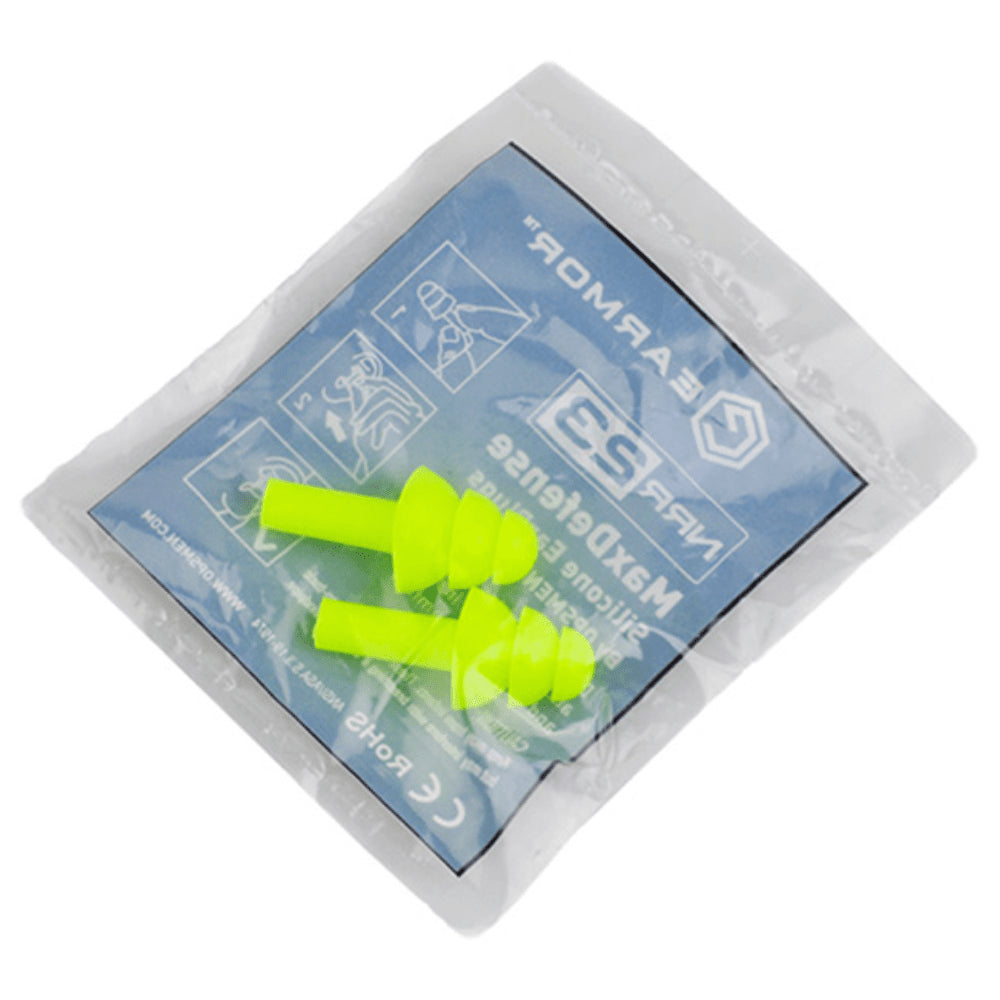 EARMOR M03 MaxDefense Silikon-Ohrstöpsel, wiederverwendbar, NRR 23 dB, grün