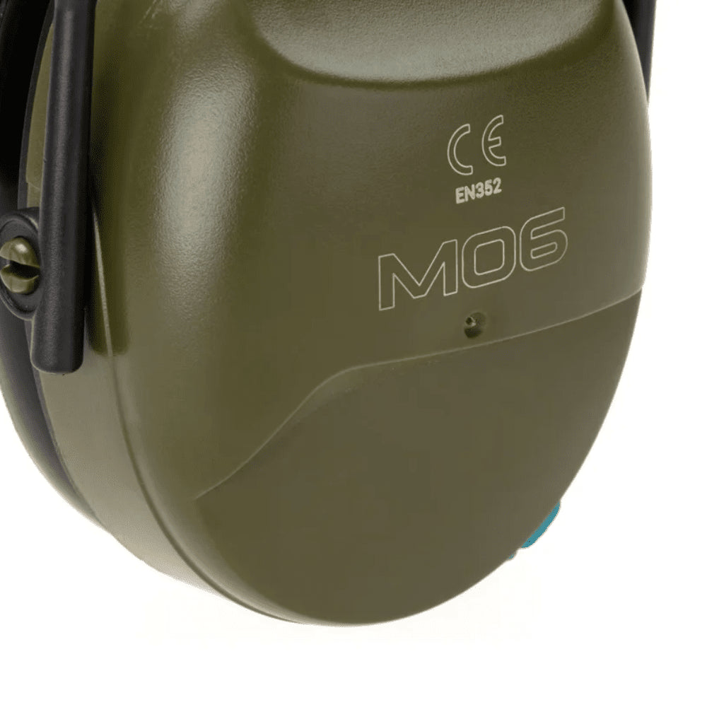 EARMOR M06A Protection auditive passive NRR 24 Cache-oreilles pour champ de tir Vert