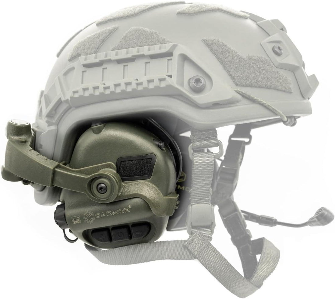 EARMOR M32X Plus Elektronischer Gehörschutz ARC Rail Headset Oliv
