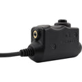 Earmor M51-MID Adaptateur PTT Casque radio Midland Équipement tactique filaire Noir