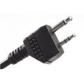 Earmor M52 PTT-Adapter Midland 2-poliges kabelgebundenes taktisches Headset-Kabel Schwarz