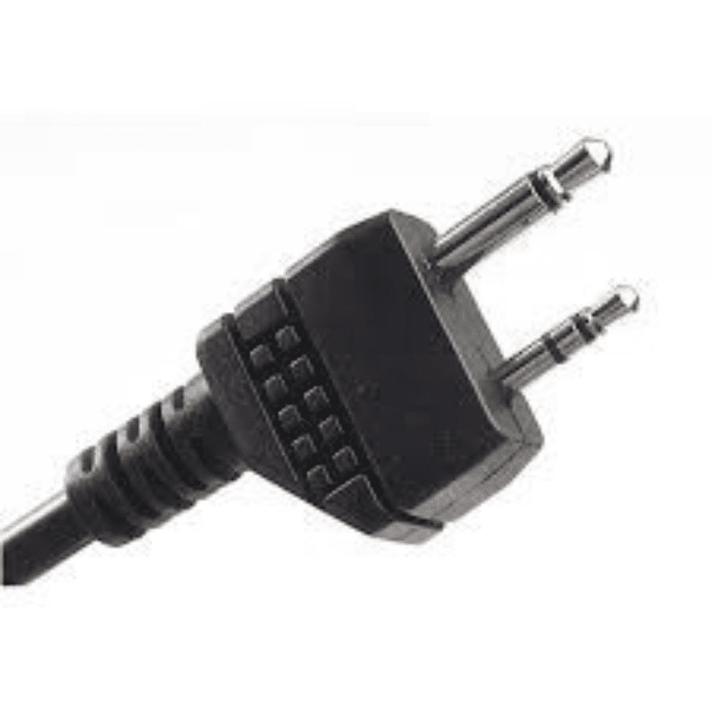Earmor M52 PTT-Adapter Midland 2-poliges kabelgebundenes taktisches Headset-Kabel Schwarz