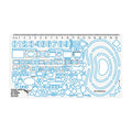Ecopybook Règle de Scout Tactique Outil de Carte Militaire OTAN UA Bordure Bleue
