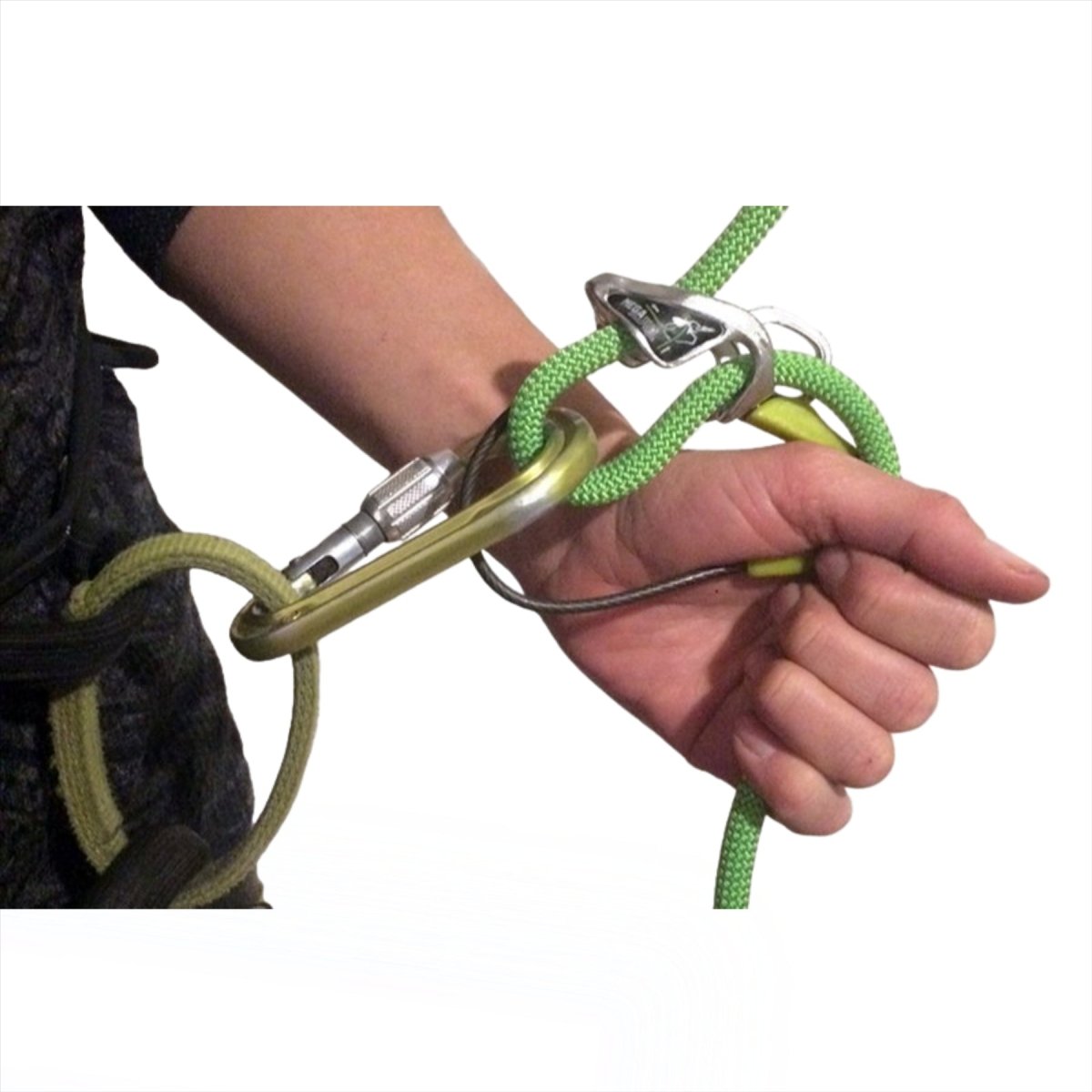 Edelrid Megal Jul Belay Kit Bulletproof Screw Auto Braking Belay Device Oasis