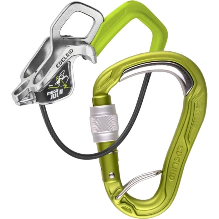 Edelrid Megal Jul Sicherungsset Kugelsichere Schraube Sicherungsgerät mit automatischer Bremsung Oasis – GoMilitar