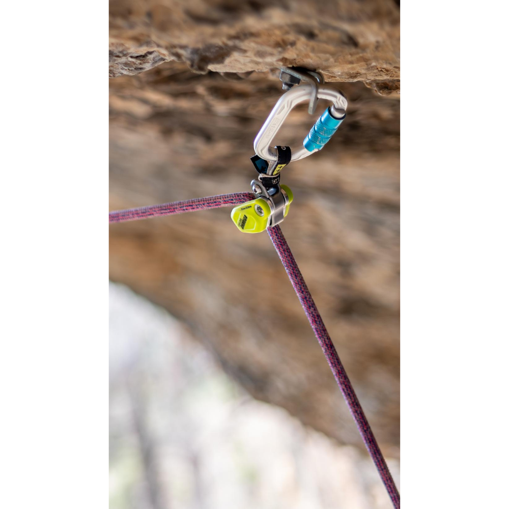 Edelrid Ohmega Assistente al freno da arrampicata con puleggia 8,6–10,5 mm Rope Oasis