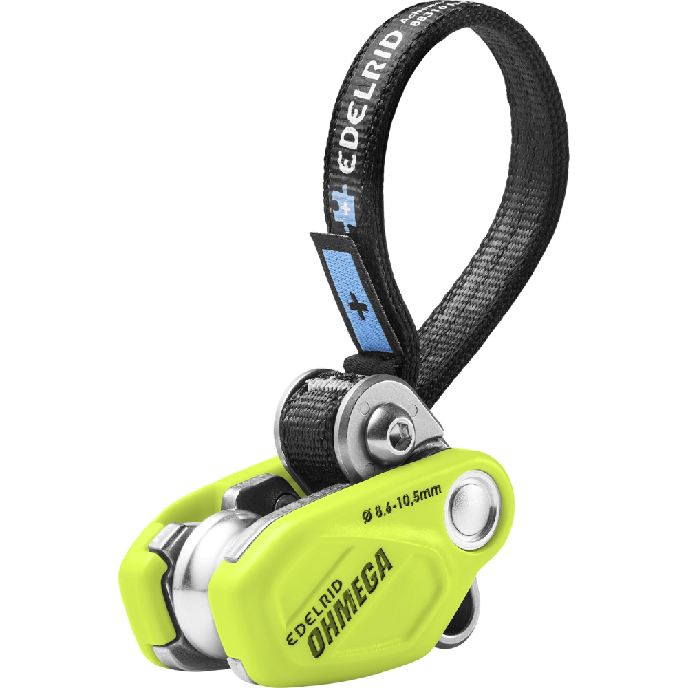 Edelrid Ohmega Assistente al freno da arrampicata con puleggia 8,6–10,5 mm Rope Oasis