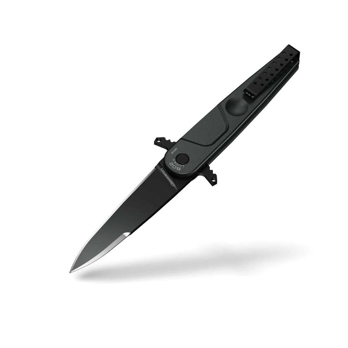 ExtremaRatio BD2 LUCKY BLACK Taschenmesser mit glatter Klinge aus Bohler N690-Stahl - GoMilitar