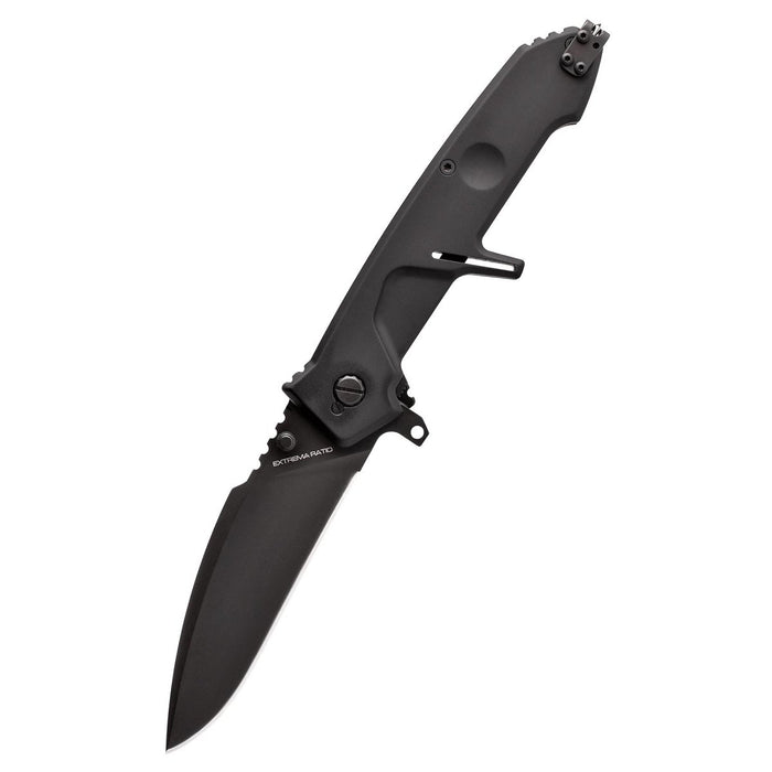 ExtremaRatio MF2 BLACK Taschenmesser für den Außenbereich, klappbare Drop-Point-Klinge aus N690-Stahl – GoMilitar