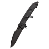 ExtremaRatio MF2 BLACK Taschenmesser für den Außenbereich, klappbare Drop-Point-Klinge aus N690-Stahl