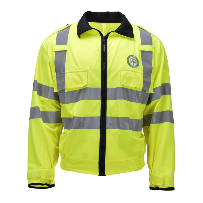 Veste haute visibilité originale des volontaires de la communauté écossaise Vêtements de travail jaunes réfléchissants