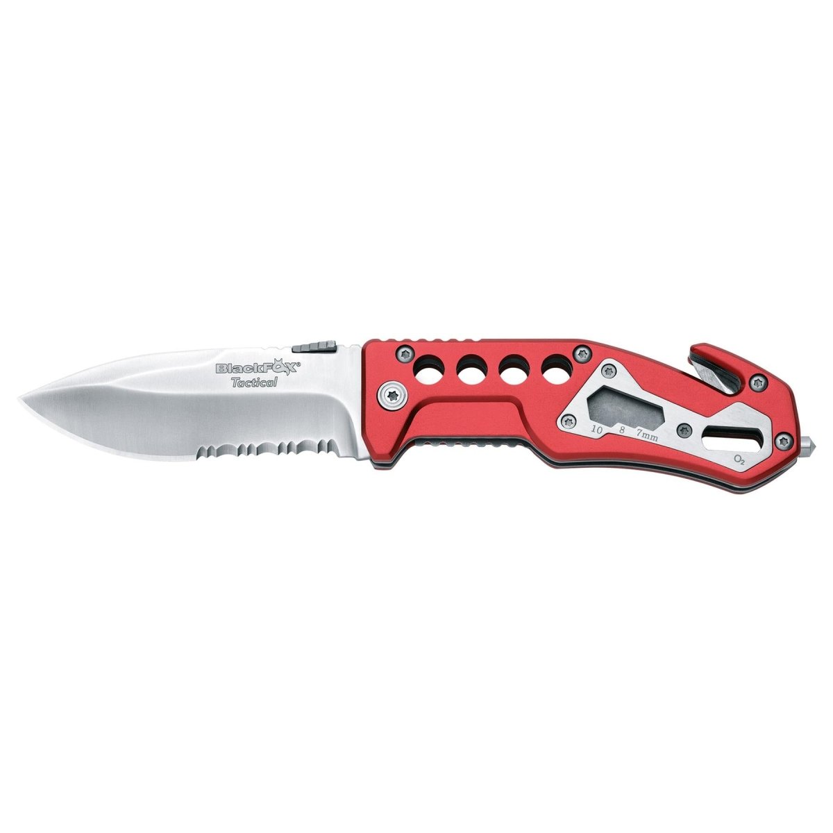Fox Knives BF-117 Klapptaschenmesser Edelstahl AISI 440A Orangefarbener Griff