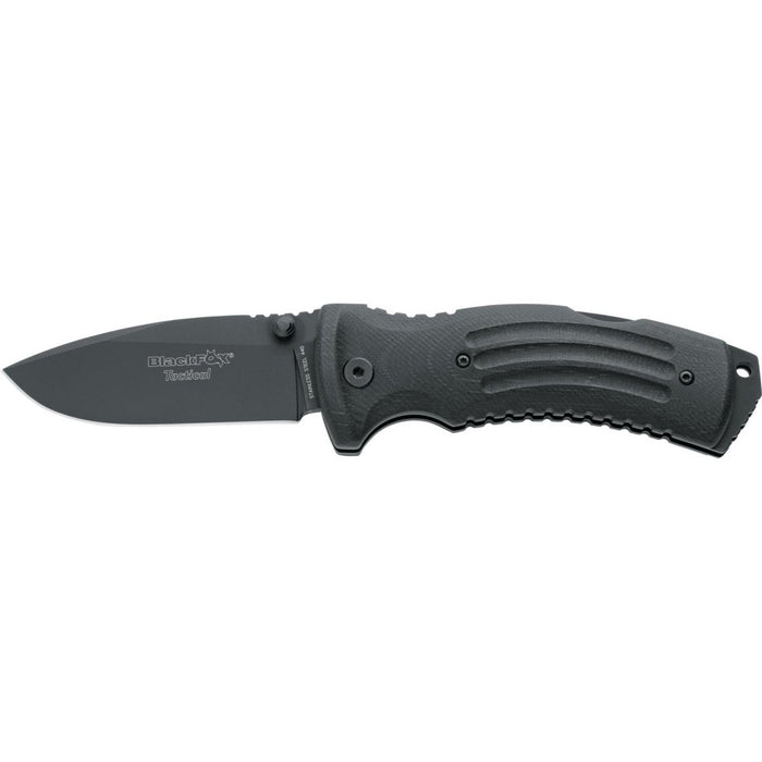 Fox Knives Brand KUMA Klappmesser mit titanbeschichtetem Edelstahl 440 G10-Griff – GoMilitar