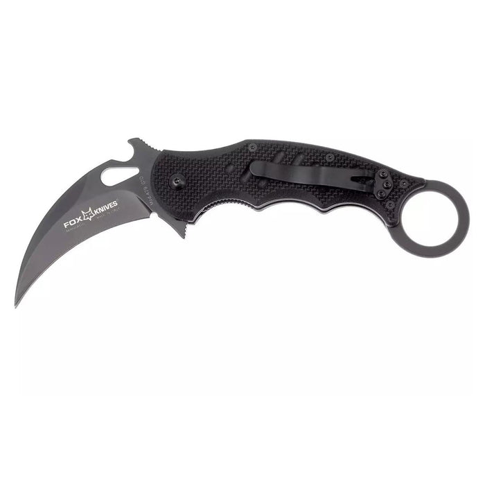 Fox Knives Karambit FX - 479 Mini-Klappmesser aus N690C-Stahl mit schwarzer Hydroglider-Klinge - GoMilitar