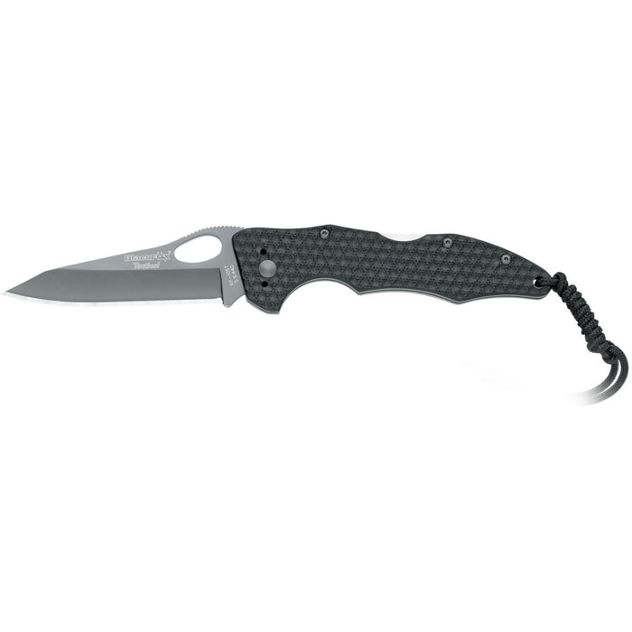 Fox Knives Tactical BF - 105T klappbares taktisches Messer, Klinge aus rostfreiem Stahl mit schwarzer Titanbeschichtung - GoMilitar