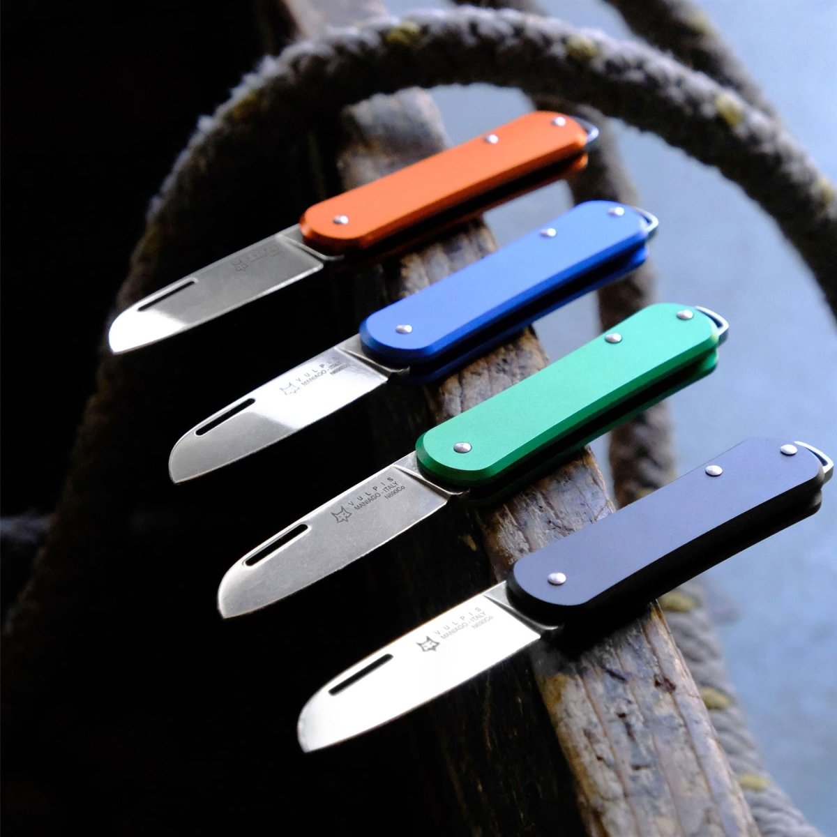 Fox Knives VULPIS FX-VP108 OD Klapptaschenmesser Edelstahl N690Co Grün