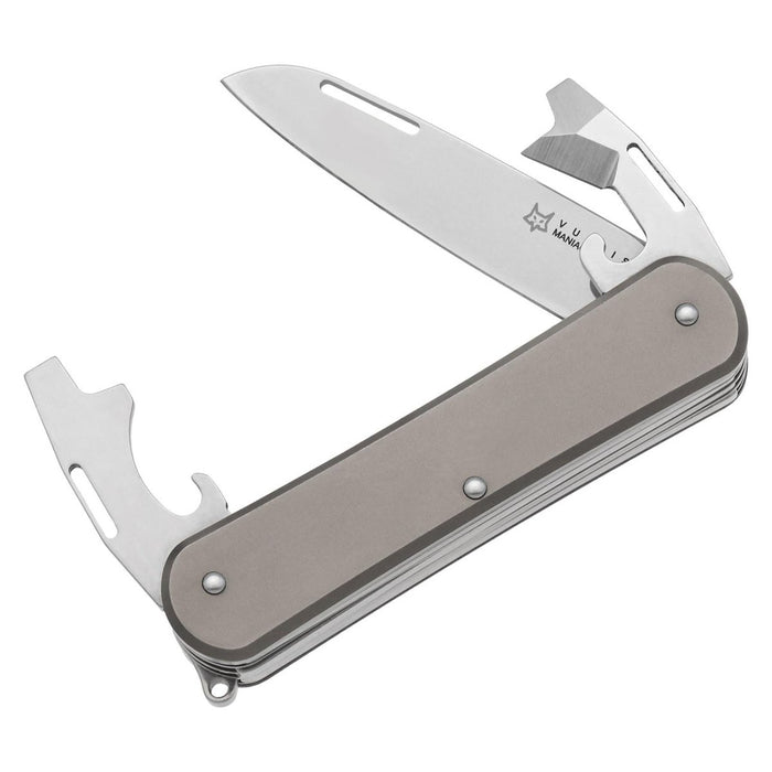 Fox Knives VULPIS FX-VP130-3 TI Couteau de poche multi-outils en acier inoxydable M390 - GoMilitar