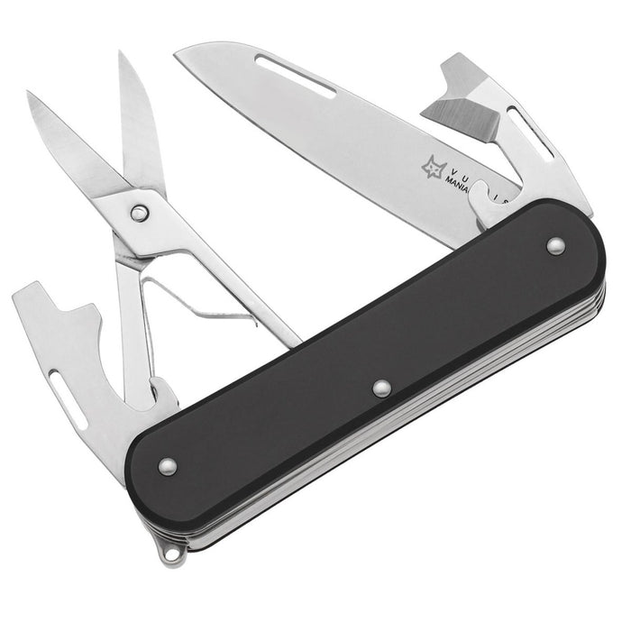 Fox Knives VULPIS FX-VP130-F4 BK Couteau multi-outils N690Co Lame en acier noir - GoMilitar