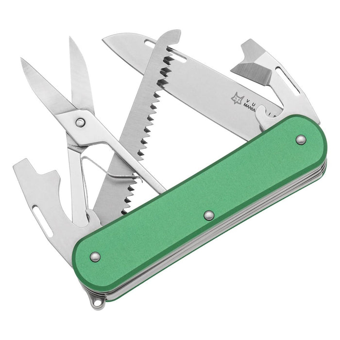Fox Knives VULPIS FX-VP130-SF5 OD Couteau multi-outils N690Co Lame en acier vert - GoMilitar