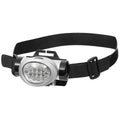 Lampe Frontale Extérieure Fox 8 Blanc 2 LED Rouges Angle Ajustable Anti-éclaboussures Noir