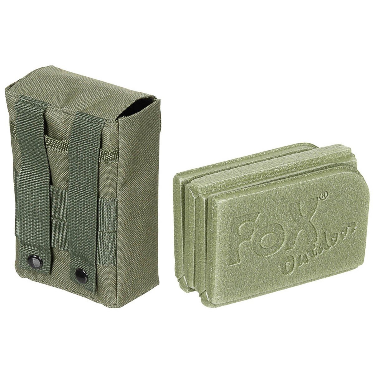 Fox Outdoor Thermal Seat Pad Anti-Slip Foldable Molle Pouch included Olive