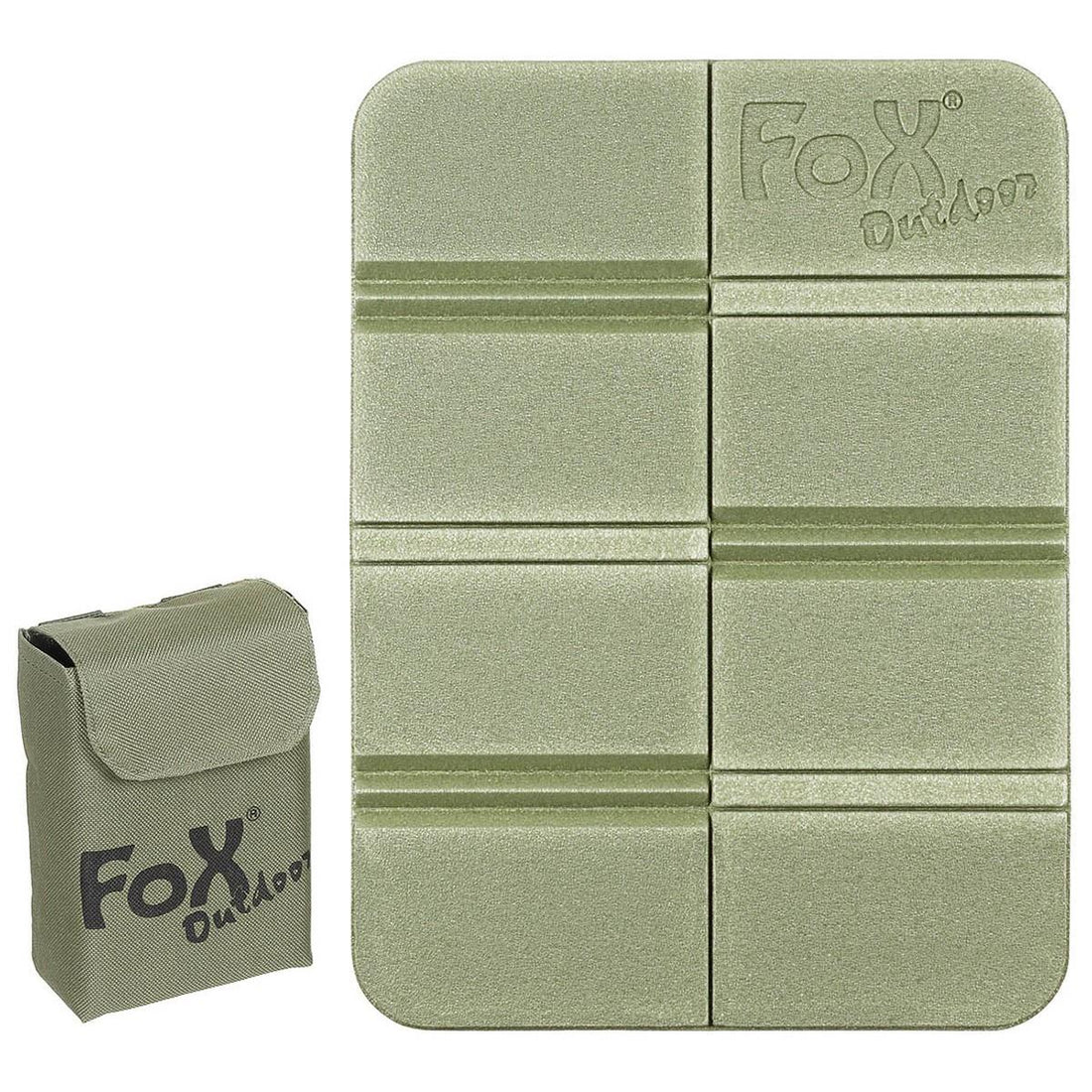 Fox Outdoor Thermal Seat Pad Anti-Slip Foldable Molle Pouch included Olive