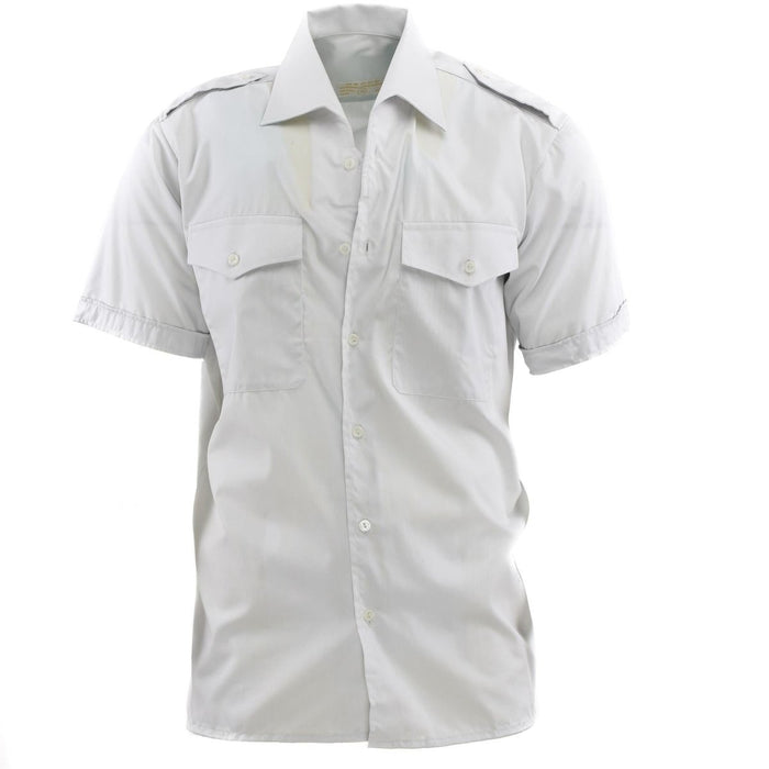 Camicia abbottonata autentica dell'esercito austriaco a maniche corte grigia in eccedenza militare NOVITÀ - GoMilitar