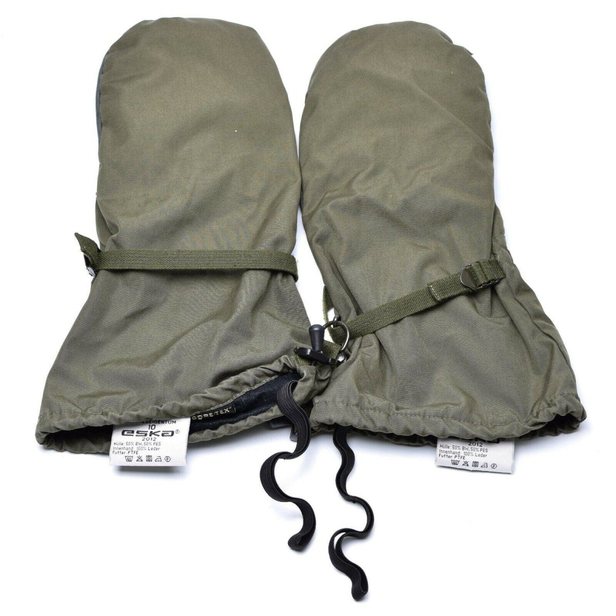 Véritables mitaines de combat militaires imperméables Olive OD GoreTex de l'armée autrichienne