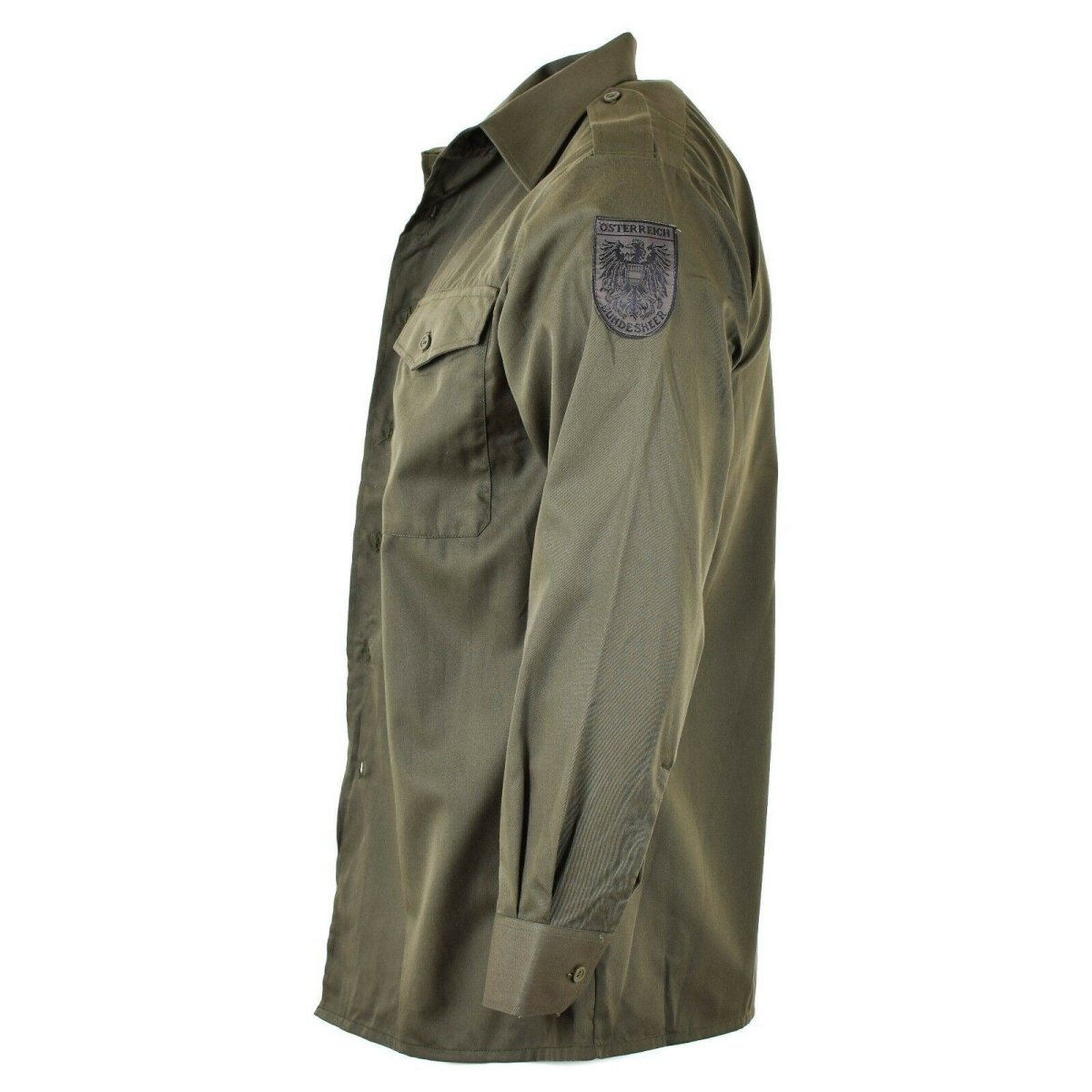 Guida camicia dell'esercito austriaco M65 O.D Combat militare a maniche lunghe BDU Nuovo