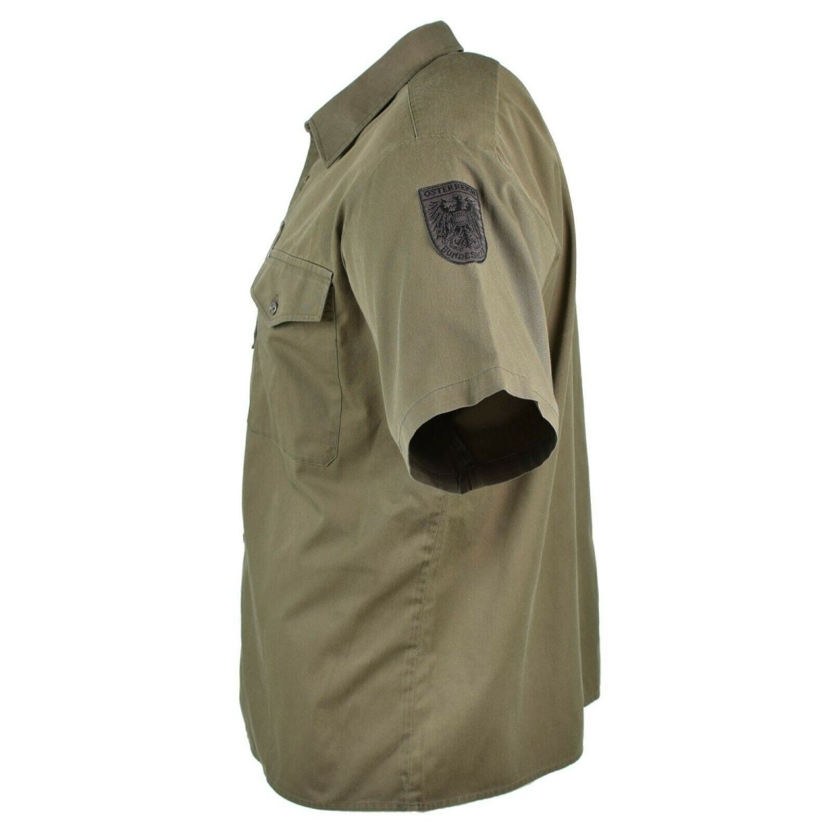 Genuine Austrian army shirt M65 O.D Military combat Short sleeve Olive BDU