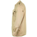 Genuine Belgian army shirt fatigue surplus chino khaki military long sleeve NEW