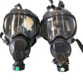 Véritable masque à gaz belge, protection respiratoire intégrale, panorama