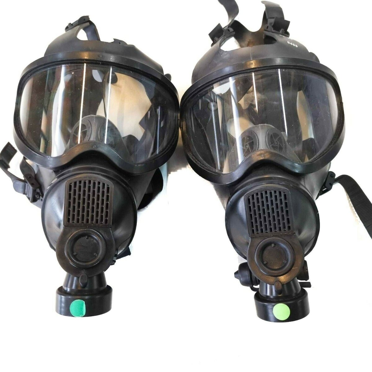 Véritable masque à gaz belge, protection respiratoire intégrale, panorama