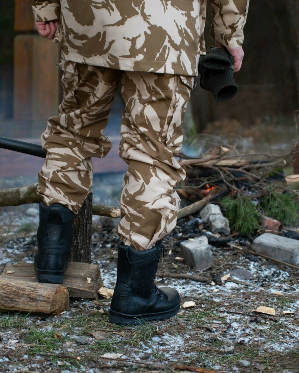 Véritable pantalon de combat de l'armée britannique Pantalon militaire du désert coupe-vent NEUF