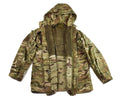 Veste de combat militaire MTP de l'armée britannique authentique, parka coupe-vent à capuche