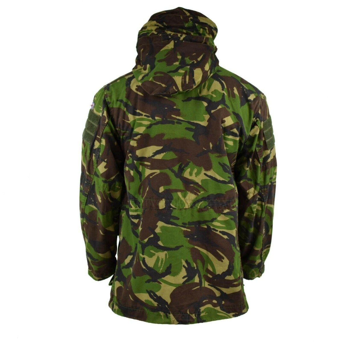 Veste de combat militaire britannique authentique à capuche coupe-vent camouflage DPM