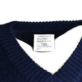 Autentico maglione per il scollo a V-Neck Blue Pullover Utility Blue Utility Nuovo