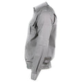 Autentica camicia grigia di cotone bulgaro cotone manica lunga militare non emessa