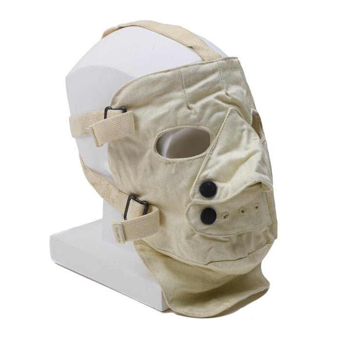 Masque facial para-aramide véritable réglable pour temps froid en blanc effrayant, respirant et conçu pour le cosplay.