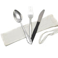 Véritable ensemble de couverts en aluminium de l'armée tchèque 3 pièces sac blanc surplus militaire