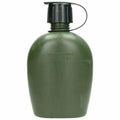 Echte Feldflasche der niederländischen Armee mit Beutel und Edelstahlbecher, Deckelkappe, DPM-Tarnung, MOLLE