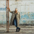 Echter Mantel der niederländischen Armee, Khaki, langer Offiziers-Trenchcoat mit Futter, NEU