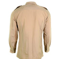 Genuine French army shirt fatigue dead stock chino khaki military poly wool NEW